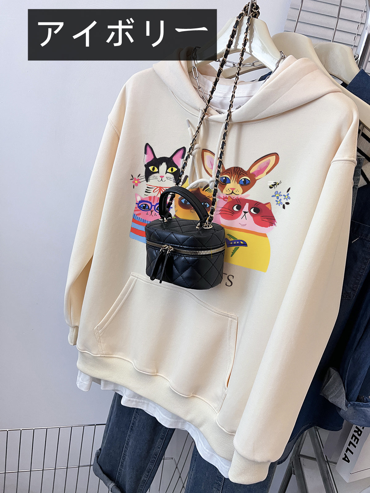 【tops】ラウンドネックパーカーG22856