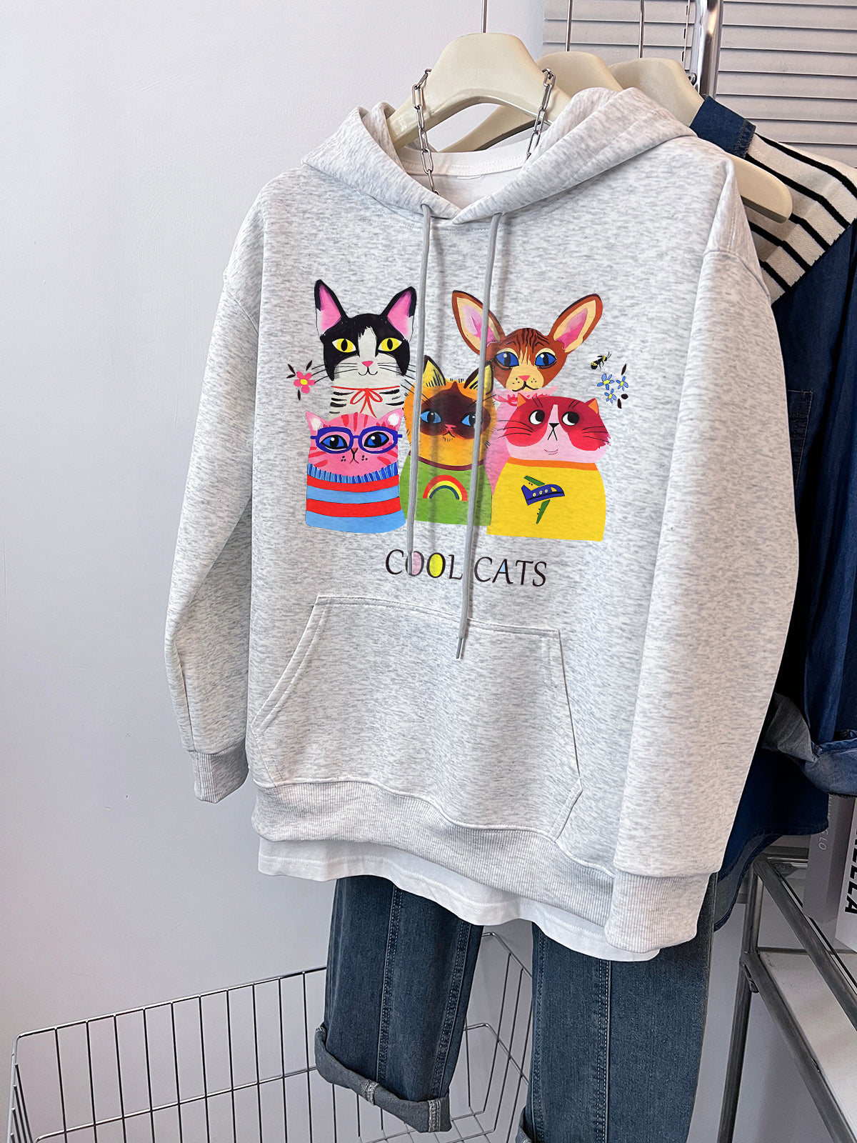 【tops】ラウンドネックパーカーG22856