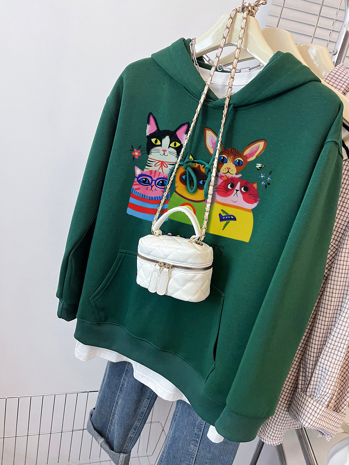 【tops】ラウンドネックパーカーG22856