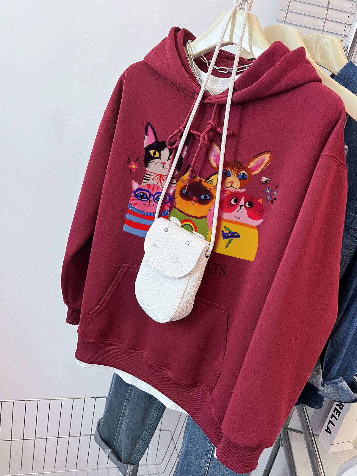【tops】ラウンドネックパーカーG22856