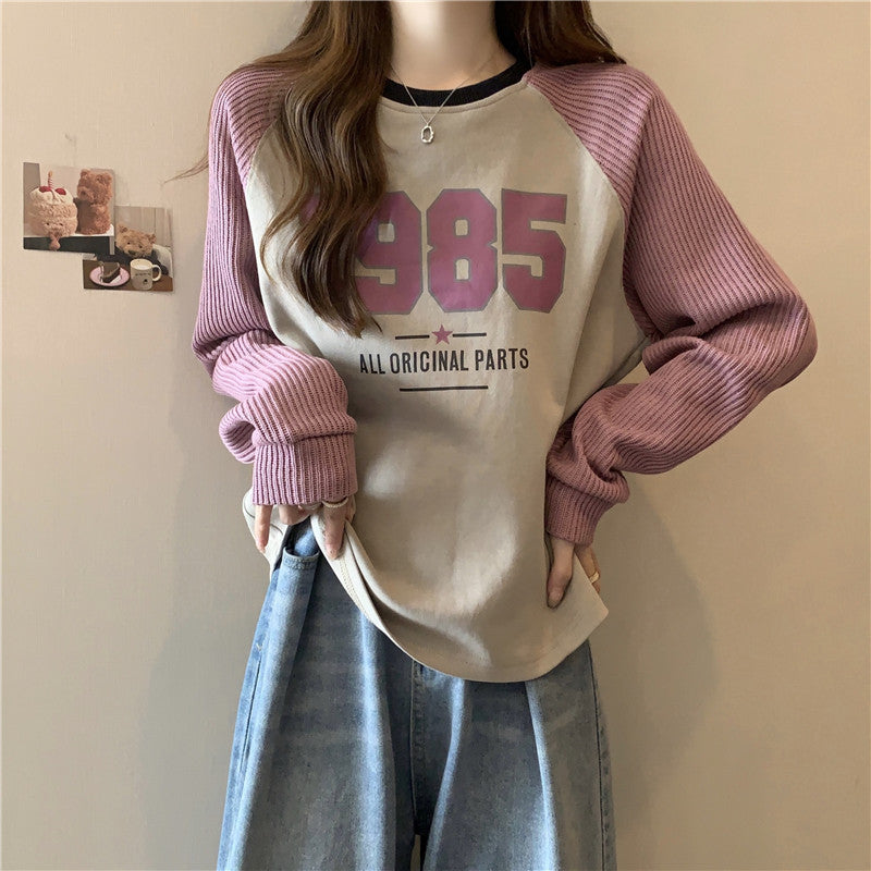【tops】薄手長袖切り替えパーカーG22869