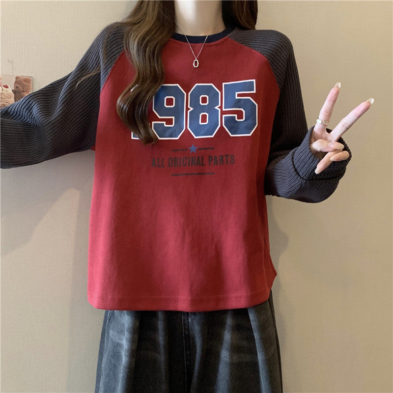 【tops】薄手長袖切り替えパーカーG22869