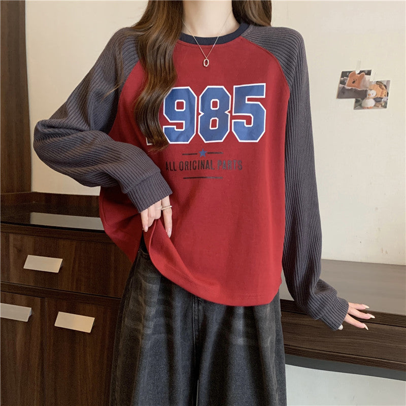 【tops】薄手長袖切り替えパーカーG22869