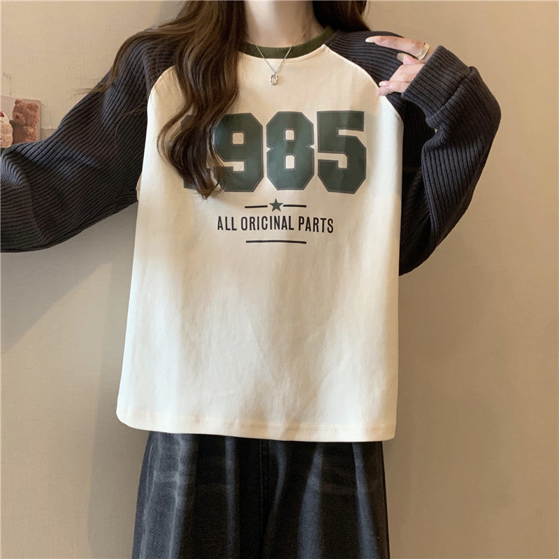 【tops】薄手長袖切り替えパーカーG22869