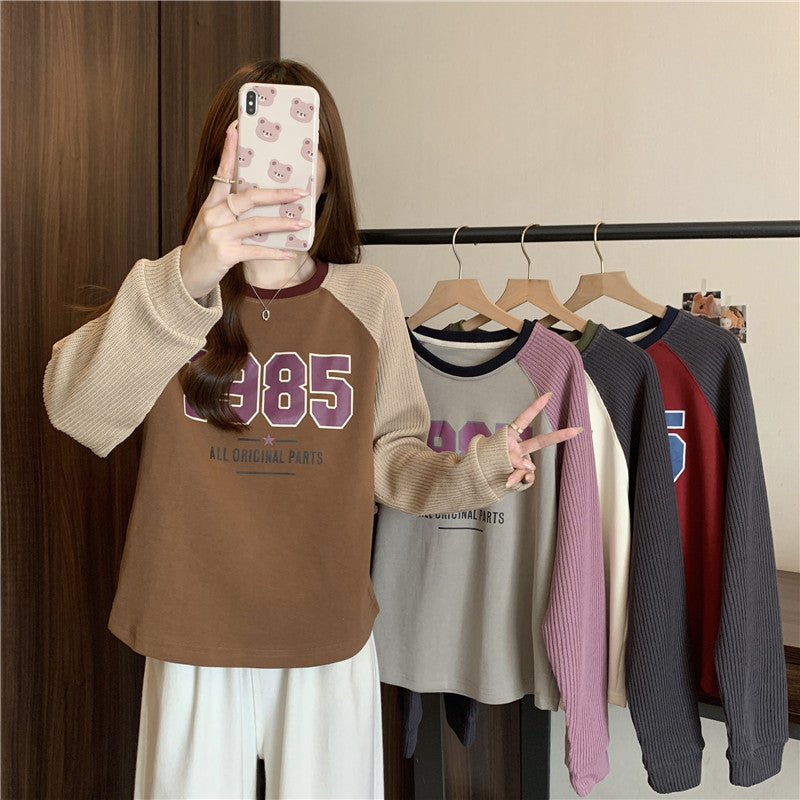 【tops】薄手長袖切り替えパーカーG22869