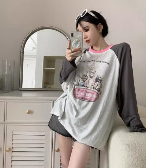 【tops】ラグランスリーブTシャツG22882