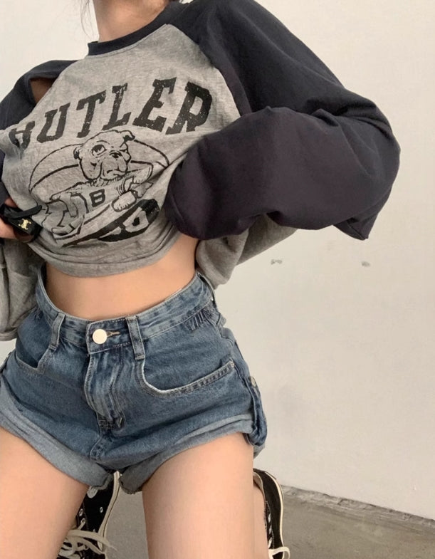 【tops】透かし彫り長袖TシャツG22884