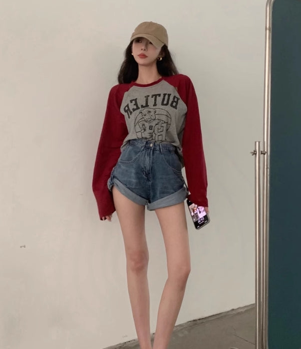 【tops】透かし彫り長袖TシャツG22884