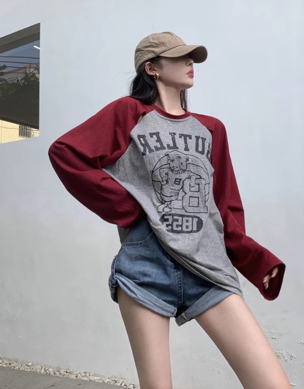 【tops】透かし彫り長袖TシャツG22884
