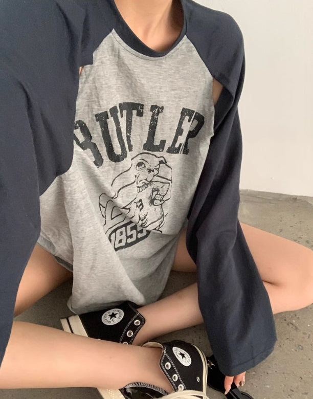 【tops】透かし彫り長袖TシャツG22884