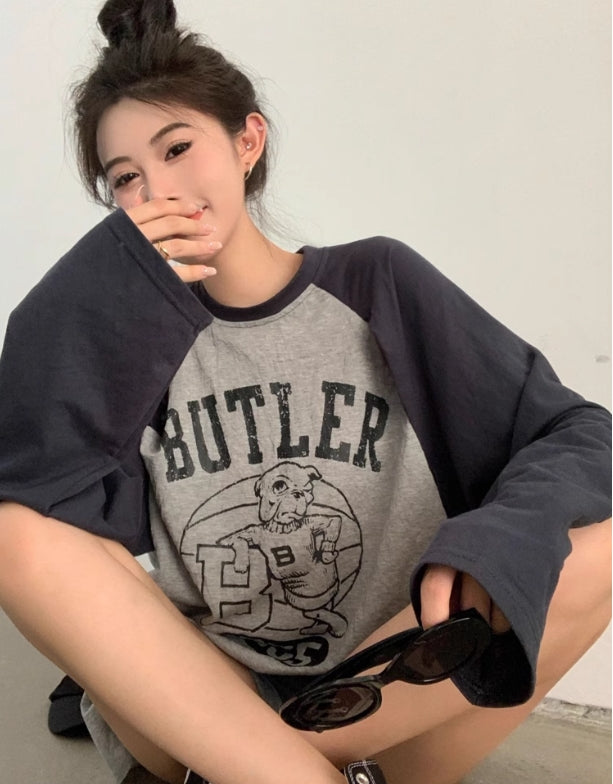 【tops】透かし彫り長袖TシャツG22884