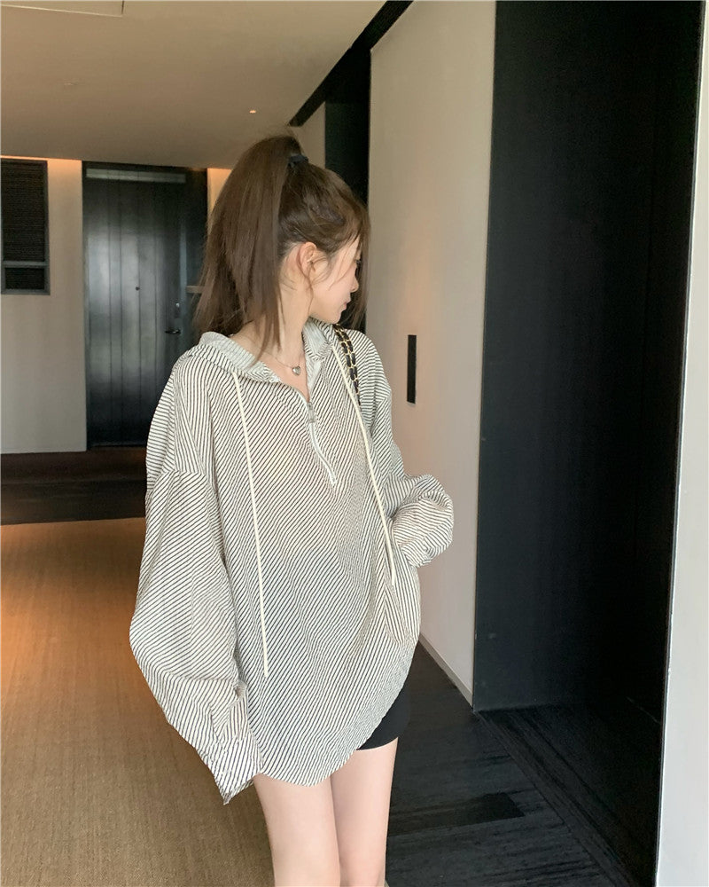 【tops】フード付きブラウスG22892