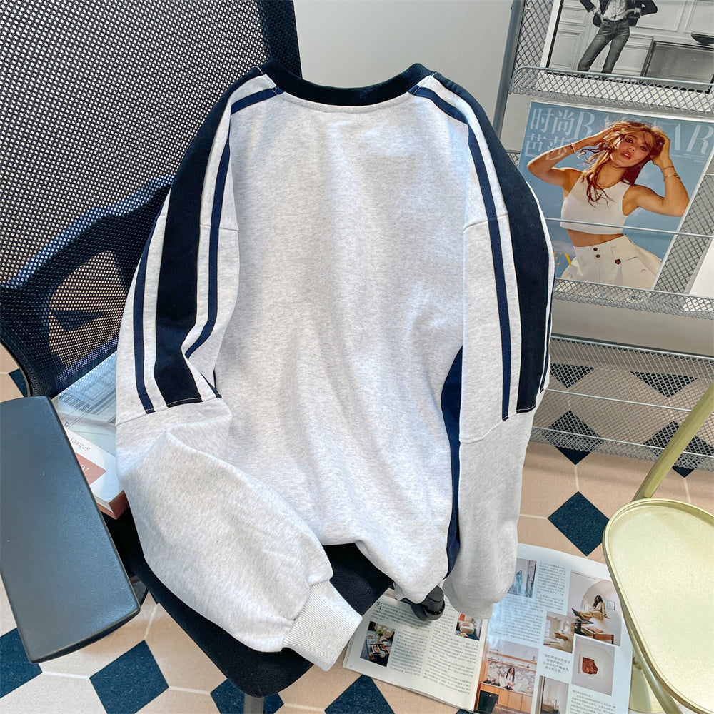 【tops】Vネック長袖パーカーG22916