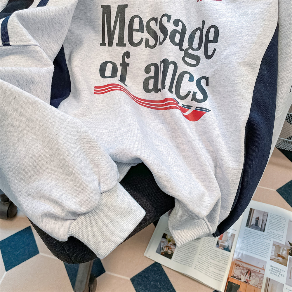 【tops】Vネック長袖パーカーG22916