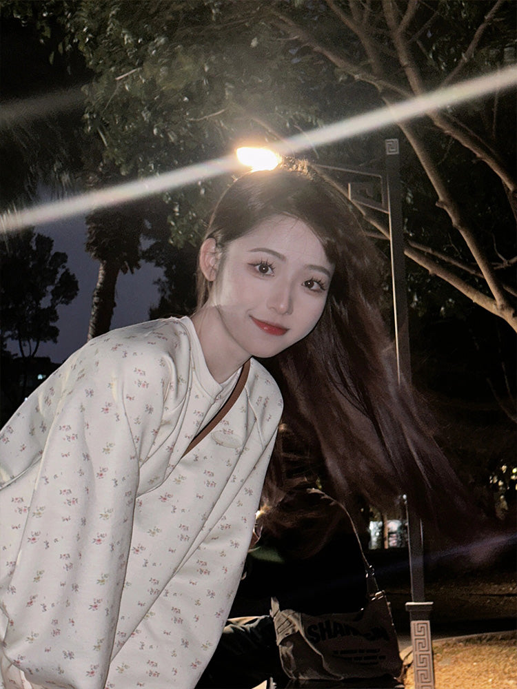 【tops】ラウンドネック薄手パーカーG22926