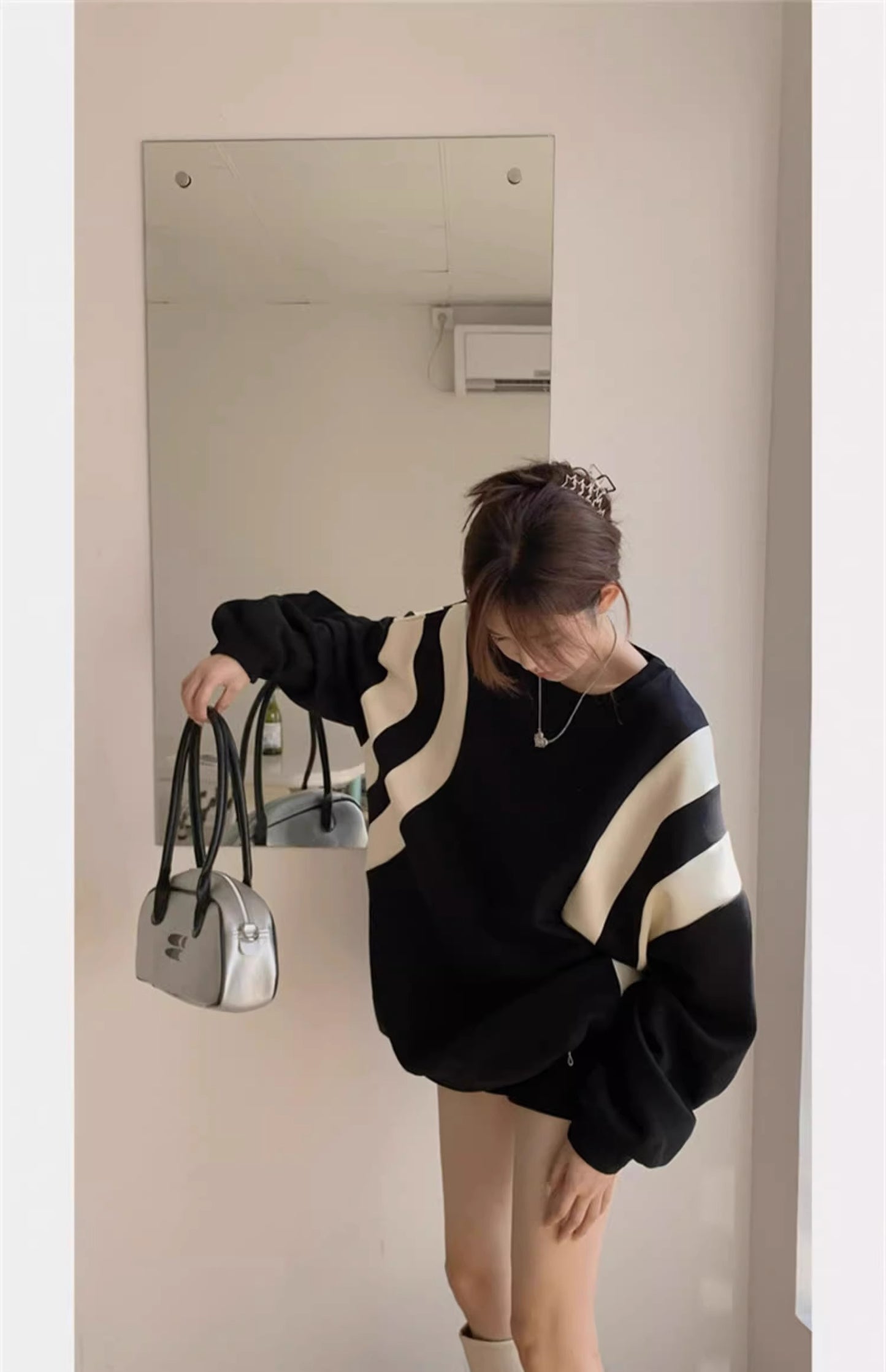 【tops】ラウンドネックパーカーG22934