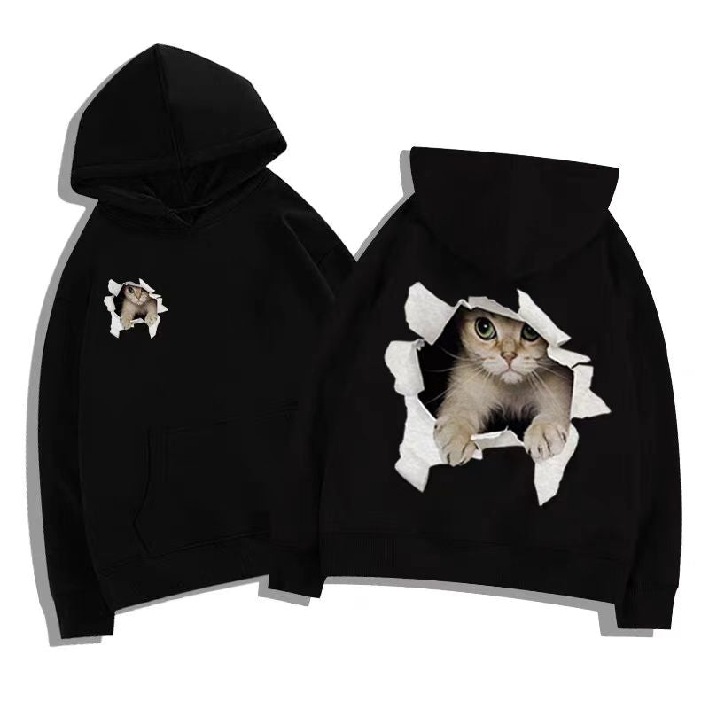 【tops】薄手プリントフード付きパーカーG22948