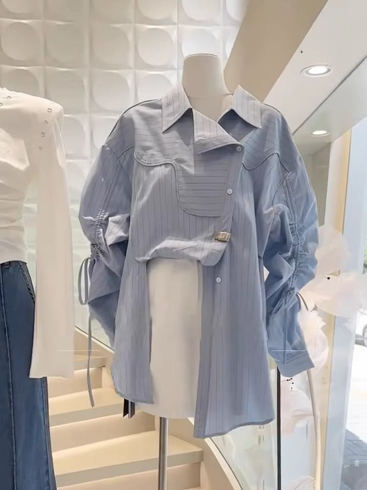 【tops】ストライプ柄シャツG22986