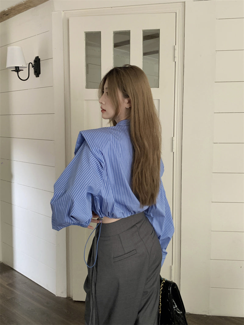 【tops】デザイン長袖シャツG22987