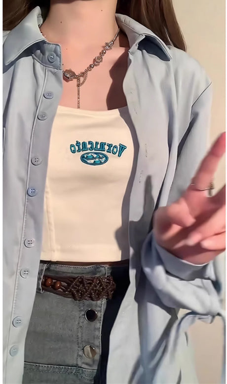 【tops】デザイン長袖シャツG22997