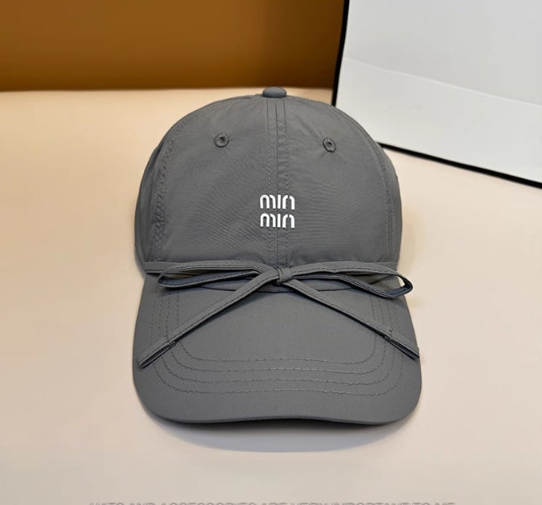 【小物】4色リボンベースボール キャップG23007