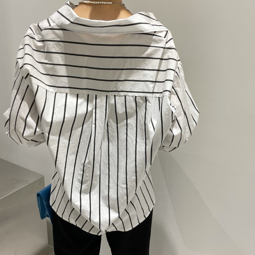 【tops】POLOネック長袖シャツG23009