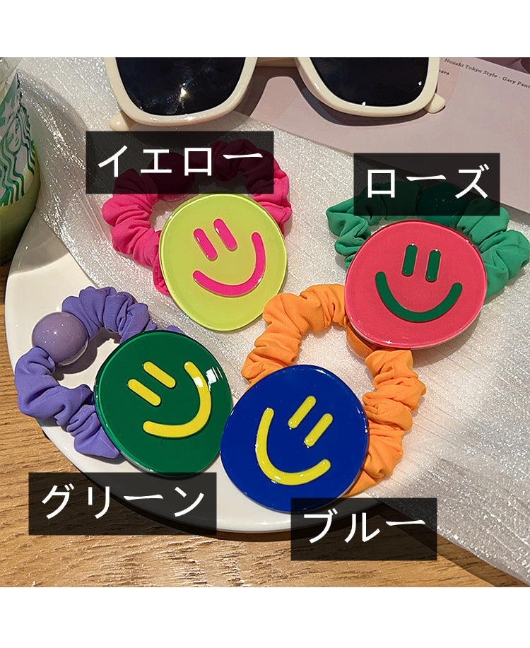 【小物】5色シュシュヘアゴムG23025