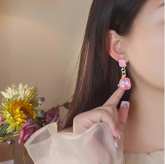 【小物】ジオメトリック柄ピアスアクセサリーG23030