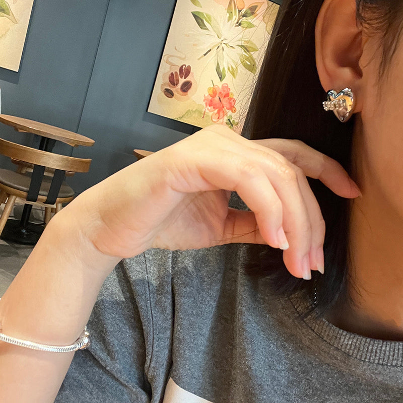 【小物】ハート柄ピアスアクセサリーG23031