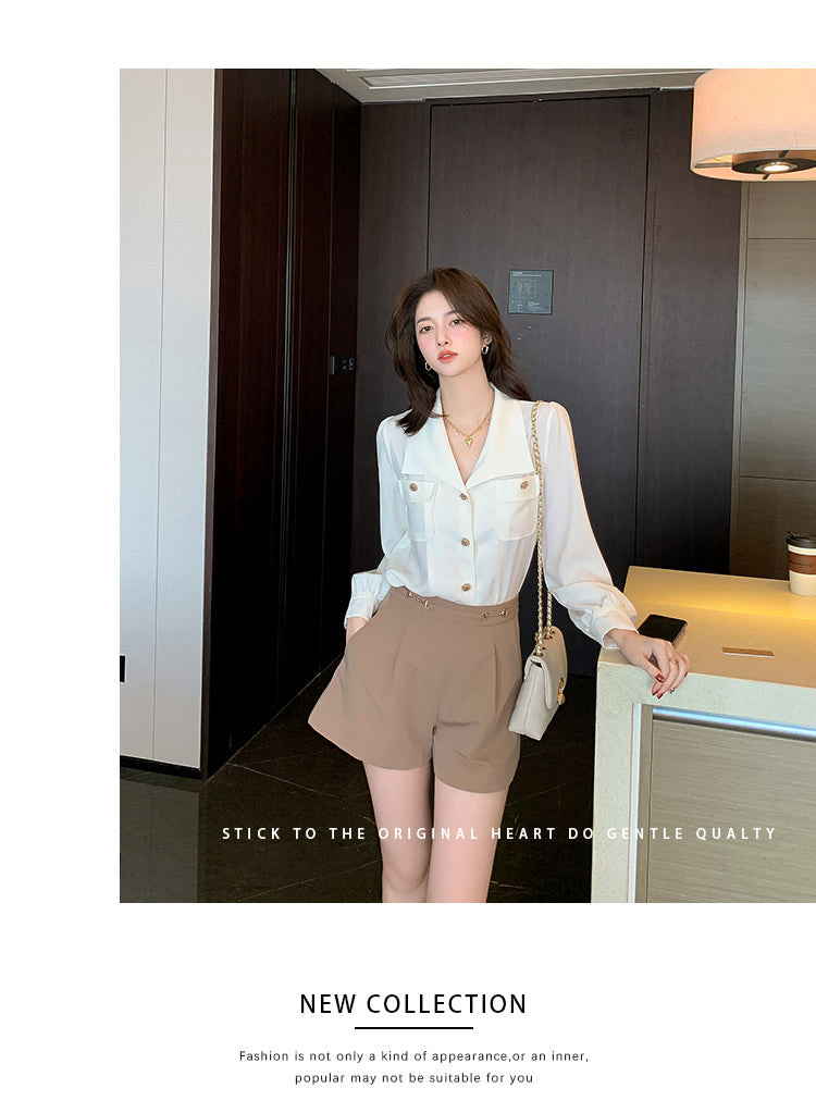 【tops】OL通勤長袖シャツG23033