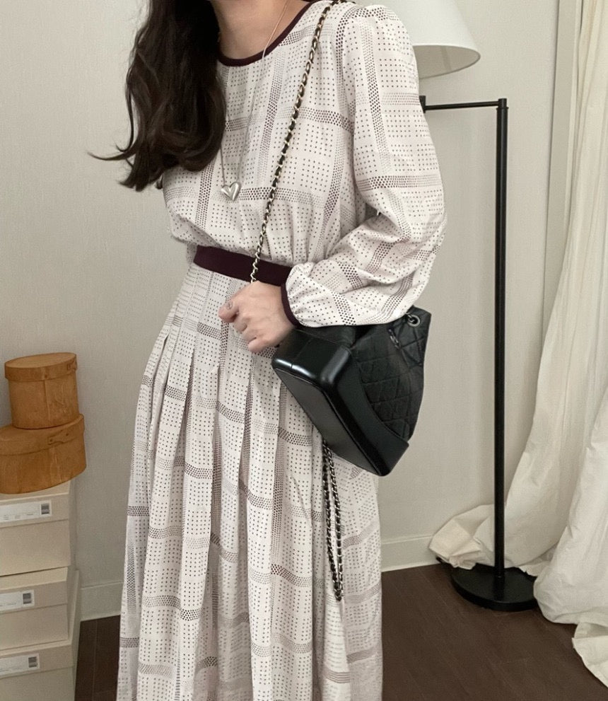 【dress】チェック柄デートワンピースG23047