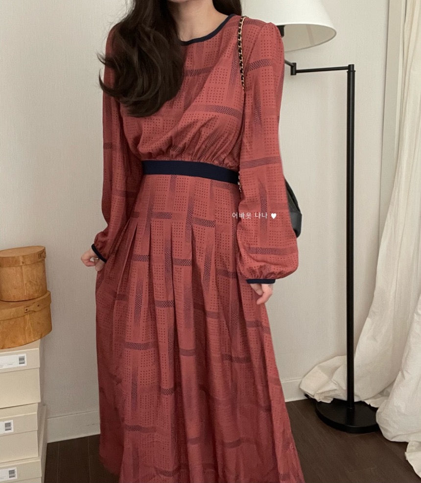 【dress】チェック柄デートワンピースG23047