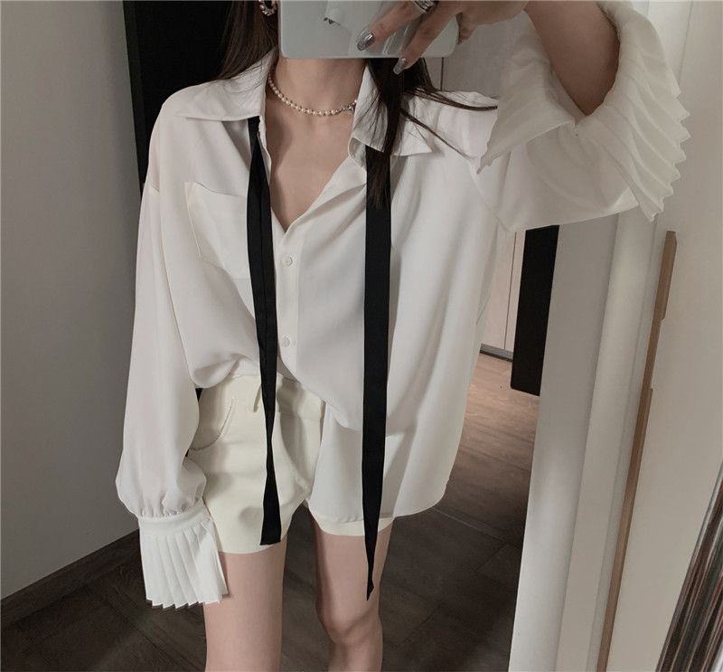 【tops】ネクタイ付きシャツG23060