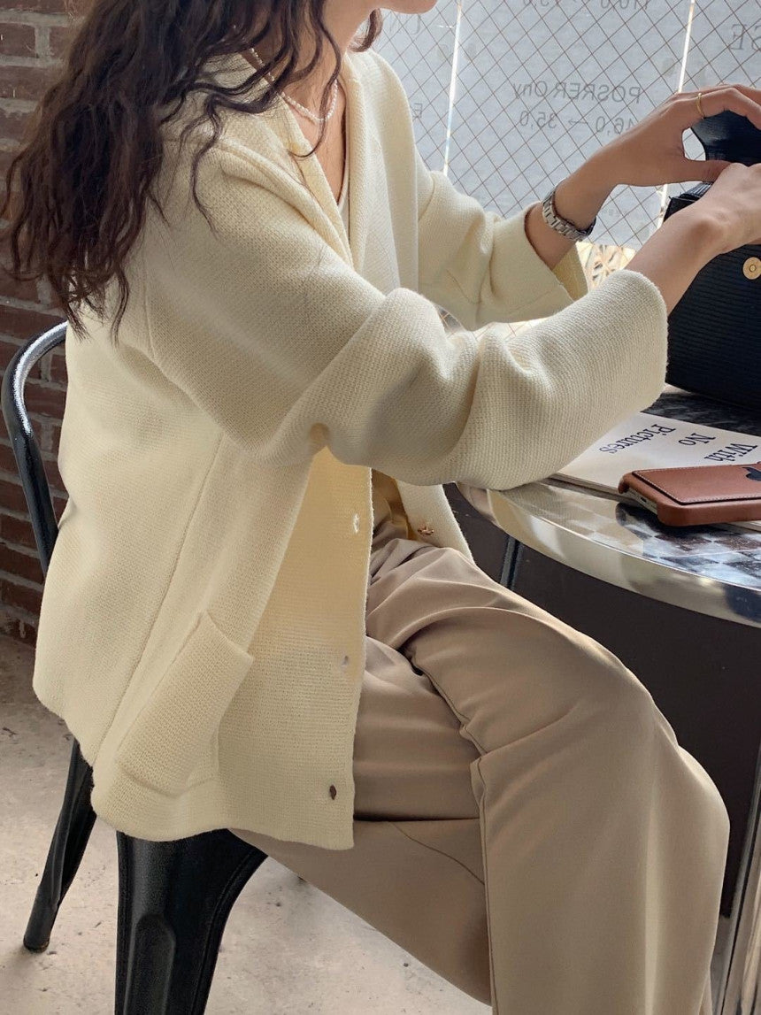 【outer】長袖ニットカーディガンG23074