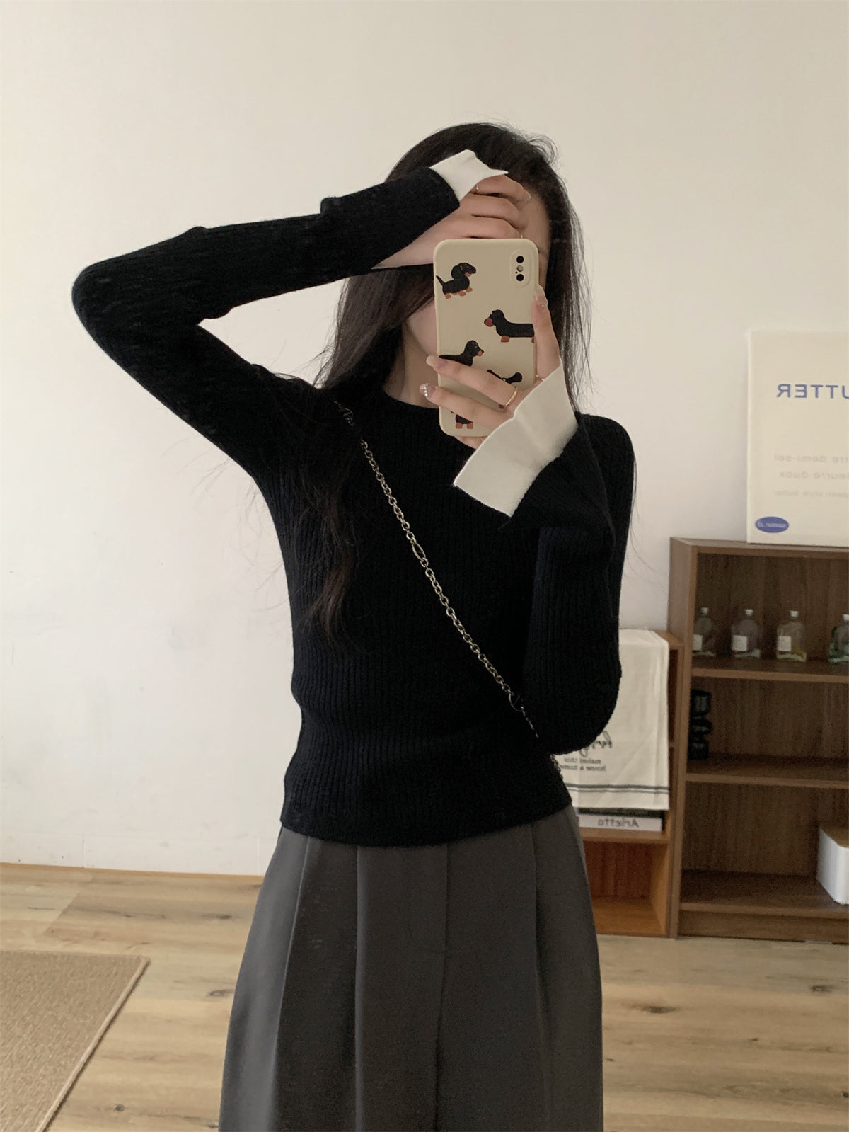 【tops】フレアスリーブニットセーターG23141