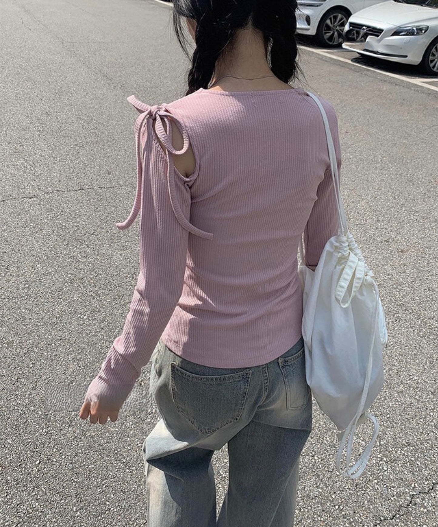 【tops】オープンショルダーTシャツG23153