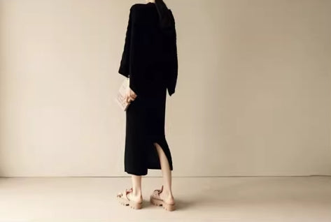 【set】セーター+タイトスカートニット2点セットG23158