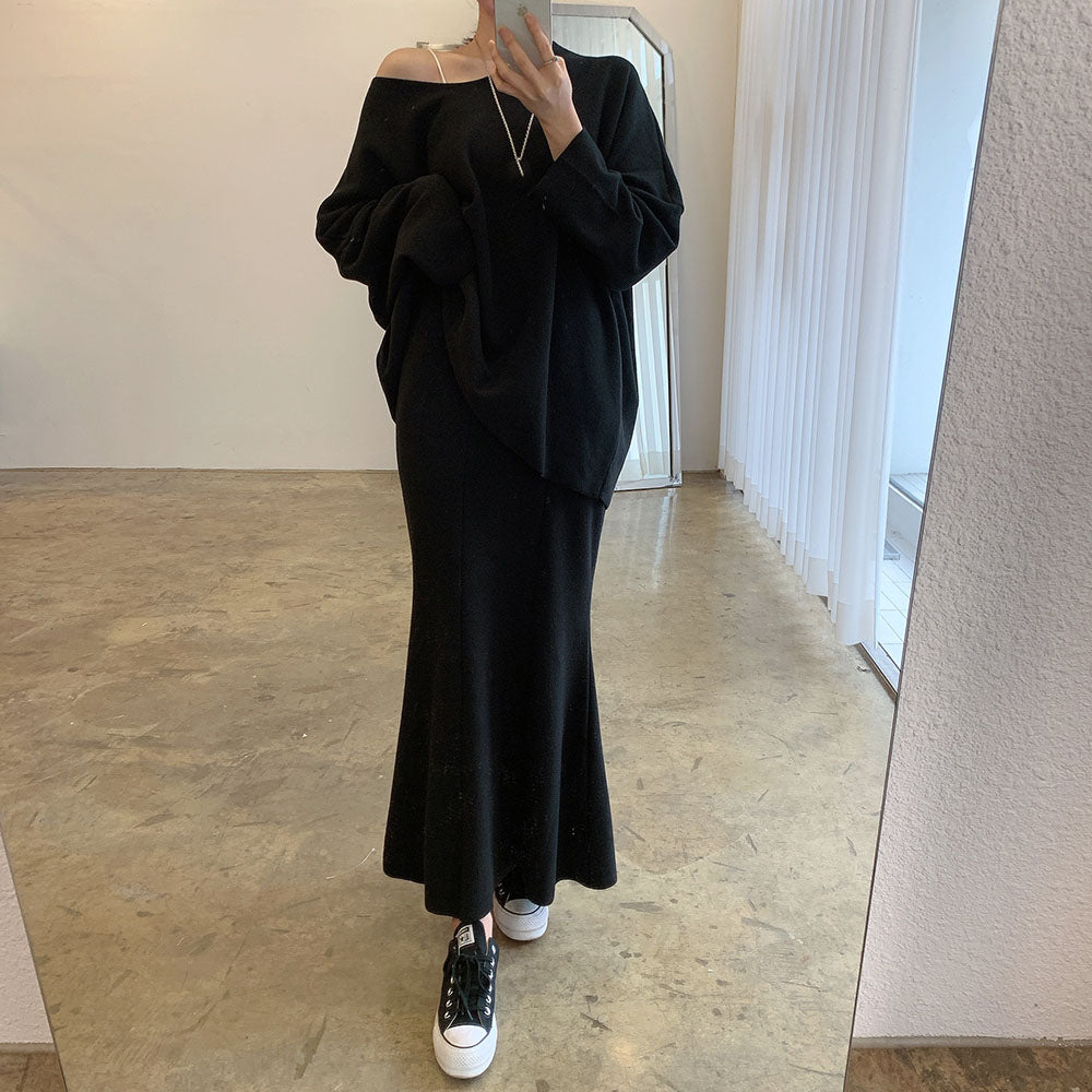 【set】パーカー+マーメイドスカート2点セットG23159