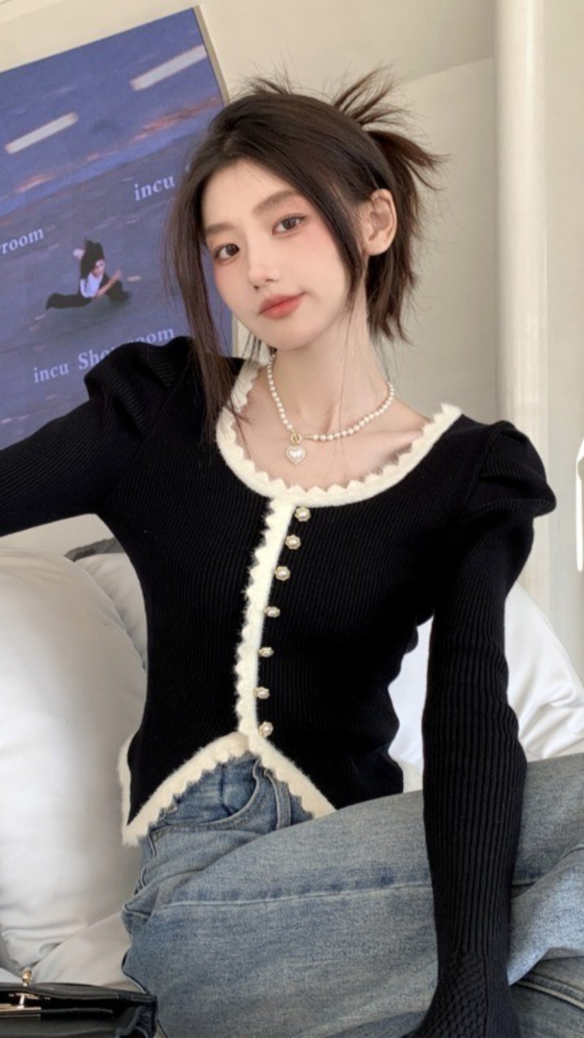 【tops】イレギュラーニットセーターG23166