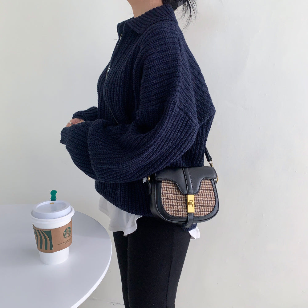 【tops】ランタンスリーブニットセーターG23173