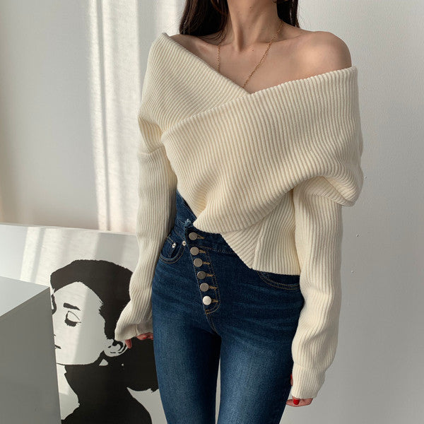 【tops】長袖ニットセーターG23176