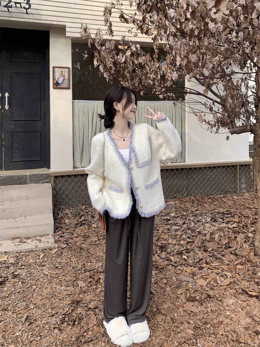 【outer】VネックゆったりアウターG23184