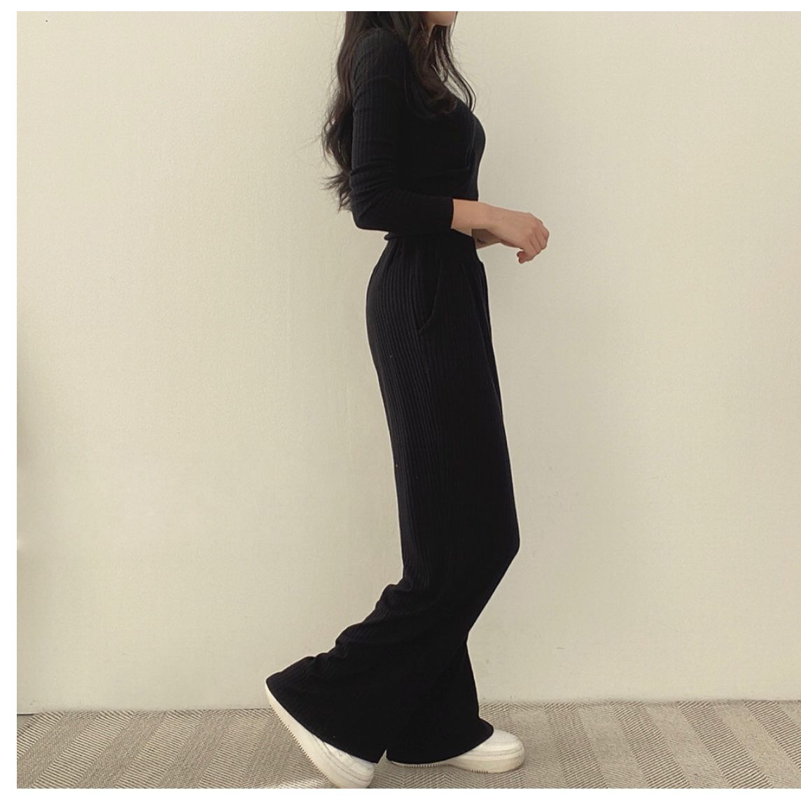 【set】長袖Tシャツ+ガウチョパンツ2点セットG23200