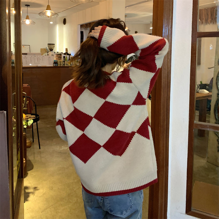 【outer】厚手ニットカーディガンG23207