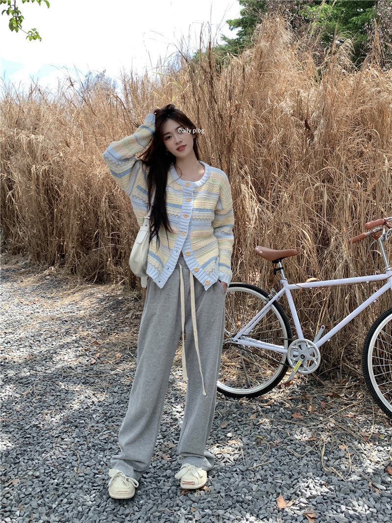 【outer】長袖ニットゆったりカーディガンG23300