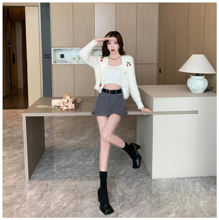 【set】キャミソール+ニットカーディガン2点セットG23303