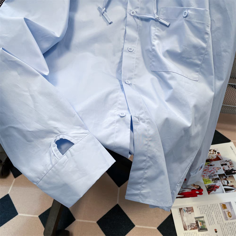 【tops】ゆったり長袖フード付きシャツG23325