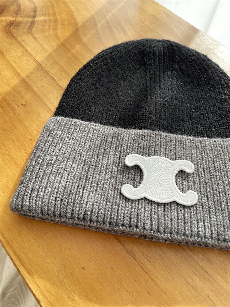 【小物】配色ニット帽子G23348