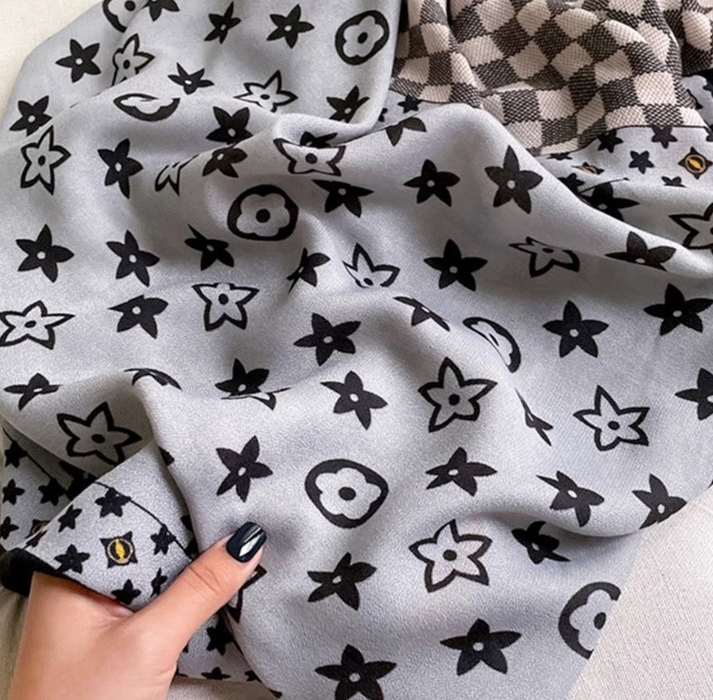 【小物】秋冬配色スカーフG23396