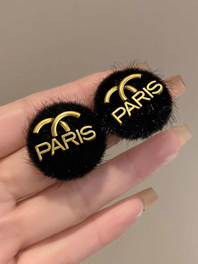 【小物】ファーピアスアクセサリーG23402